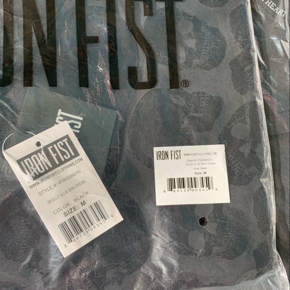 IRON FIST | NWT Skullz Club Mini Dress Size M - Picture 3 of 4